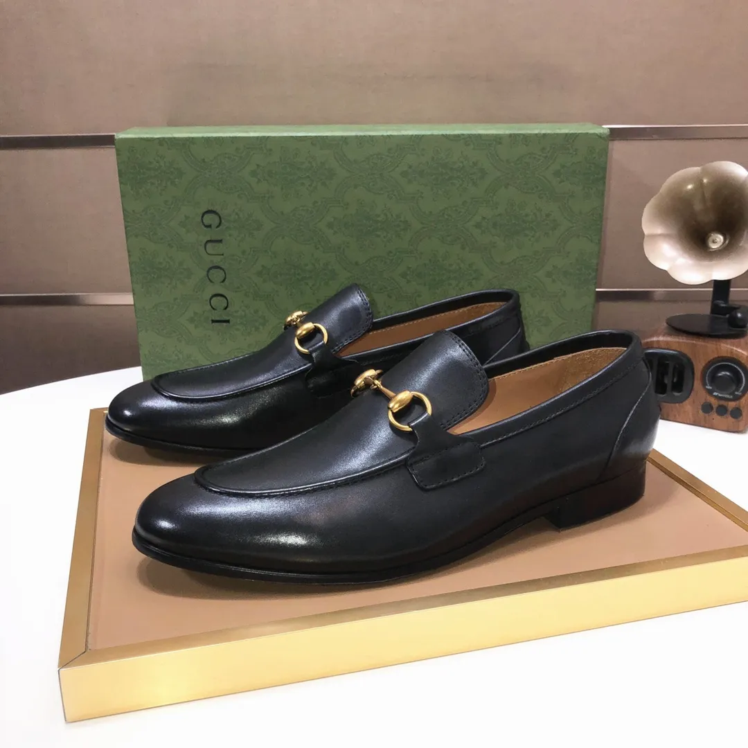 Men's shoes 💰580💰[GUCCI—Gucci] The latest high-end version of Gucci. Official website new model. Available at the same time at counters, the uppers are made of original cowhide imported from Italy/matched with the original special material splicing design concept; "highlight, high-end, grade, extravagance" and exquisite workmanship (original mesh fabric) sole: original factory special outsole size (38-45) (custom-made 45 non-returnable)